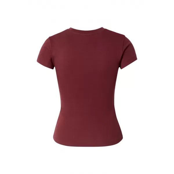  Dámské tričko URBAN CLASSICS TB8569-22408 DARK BRICK RED 