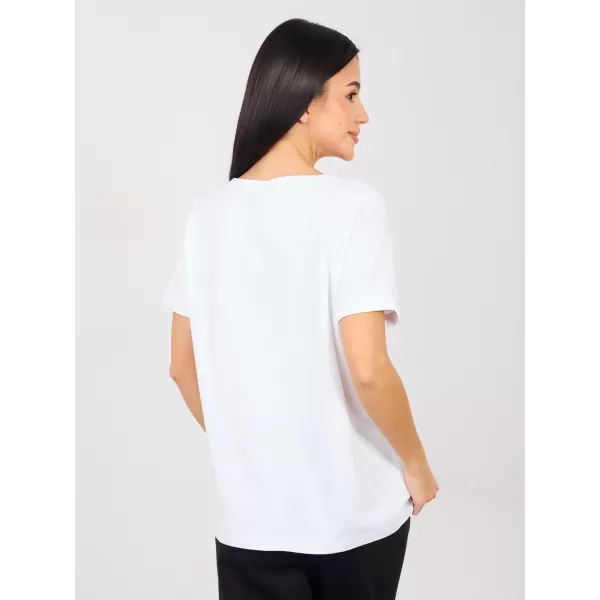  Dámské tričko RUE PARIS RV-TS-A1094.45 WHITE 