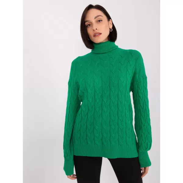  Dámský svetr WOOL FASHION ITALIA AT-SW-2348.95 GREEN 