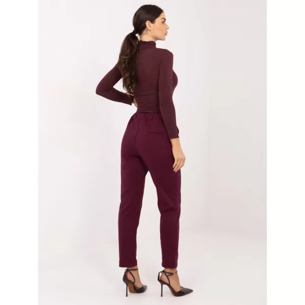  Dámské kalhoty FACTORY PRICE IT-SP-FL7690.64 BURGUNDY 