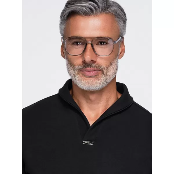  Pánská mikina OMBRE OM-SSNZ-0262 BLACK 