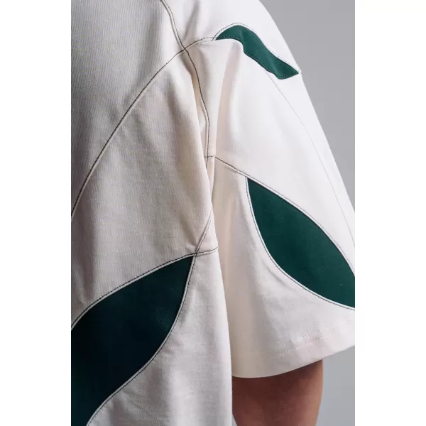  Oversized pump cover tričko NEBBIA PRIMAL 871 CREAM 