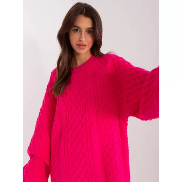  Dámský svetr WOOL FASHION ITALIA AT-SW-2367-2.64P FUCHSIA 