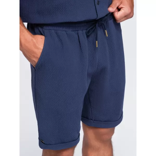  Pánské kraťasy OMBRE OM-SRCS-0207 NAVY BLUE 