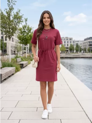 Dámské šaty ALTISPORT ALW091816 GARNET
