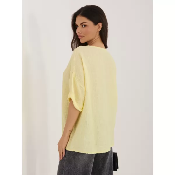  Dámská halenka ITALY MODA IT-BZ-81891.49 BRIGHT YELLOW 