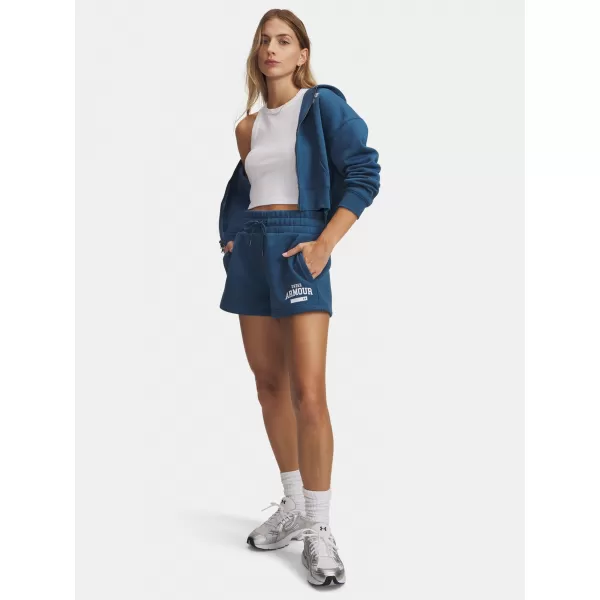  Dámské kraťasy UNDER ARMOUR ICON FLC NOV SHORT 6010982-498 MODRÁ 