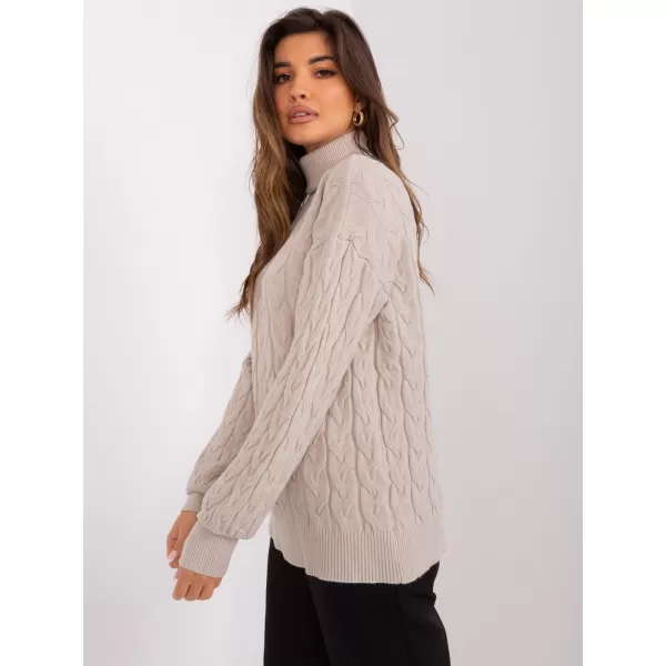  Dámský svetr WOOL FASHION ITALIA AT-SW-2348.07 BEIGE 