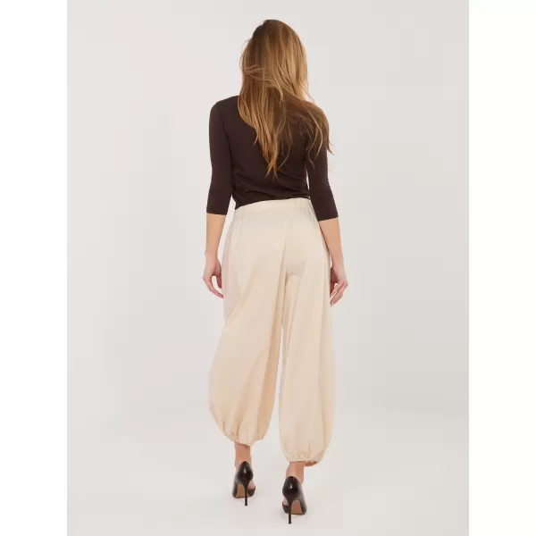  Dámské kalhoty RUE PARIS IT-SP-FL10309.70 LIGHT BEIGE 