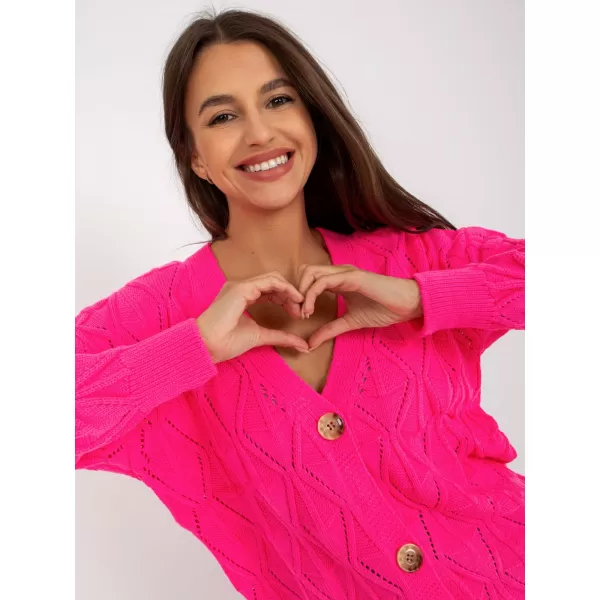  Dámský svetr RUE PARIS LC-SW-8035.06X FLUO PINK 