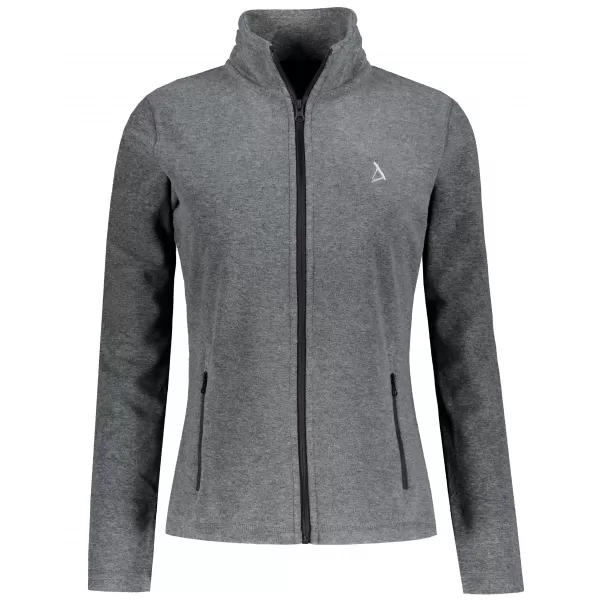  Dámská fleece mikina ALTISPORT ALW002853 ČERNÝ MELÍR 