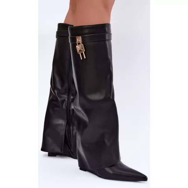  Dámské kozačky BOTO 52166 BLACK 