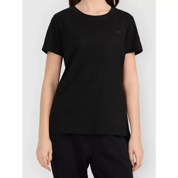  Dámské triko 4F 4FWAW25TTSHF2350 DEEP BLACK 
