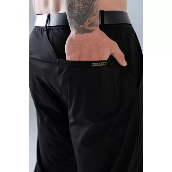  Pánské kalhoty NEBBIA MIKE TAPERED FIT 155 BLACK 