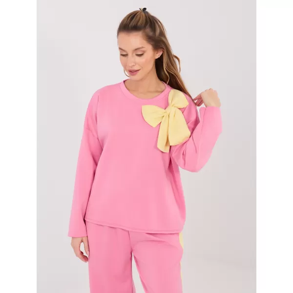  Dámská tepláková souprava RUE PARIS IT-KMPL-22220.69 DARK PINK 