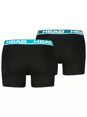 Pánské boxerky HEAD BASIC BOXER 2P CZ701741032 SPEED BLUE/LAGOON/BLACK