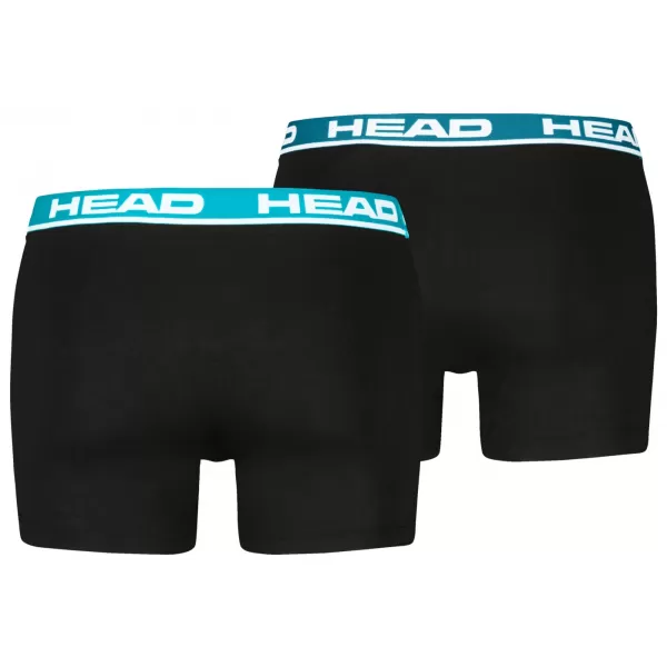  Pánské boxerky HEAD BASIC BOXER 2P CZ701741032 SPEED BLUE/LAGOON/BLACK 