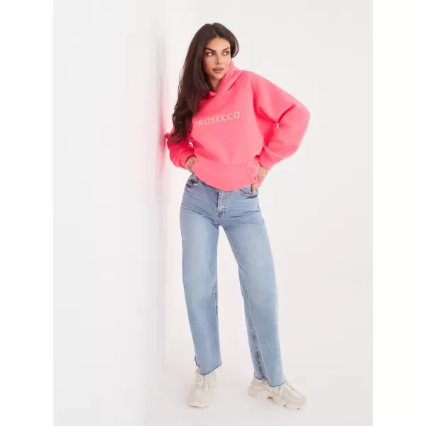  Dámská mikina RUE PARIS RV-BL-A1034.21 FLUO PINK 