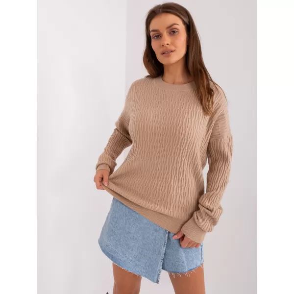  Dámský svetr WOOL FASHION ITALIA AT-SW-2338.14P BEIGE 