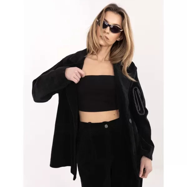  Dámská bunda RUE PARIS IT-MA-FL9958.90 BLACK 