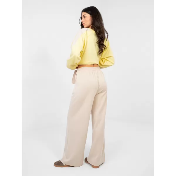  Dámská tepláková souprava RUE PARIS IT-KMPL-22227.85 BEIGE 