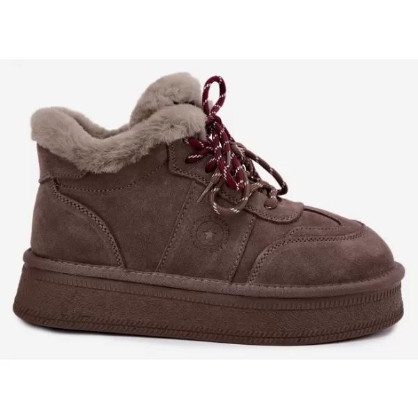 Dámské sněhule BIG STAR SHOES UU274313 BROWN/BEIGE 