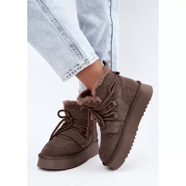  Dámské boty BIG STAR SHOES UU274315 BROWN/BEIGE SHADOWS 