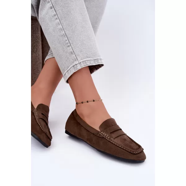  Dámské mokasíny BOTO D-307 DARK BEIGE 
