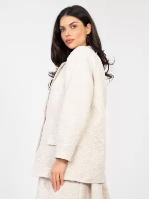 Dámská bunda RUE PARIS IT-MA-21839.10 LIGHT BEIGE