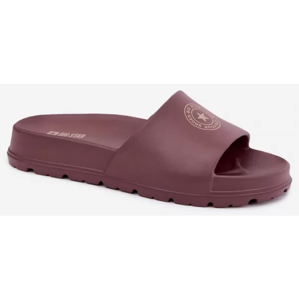  Dámské pantofle BIG STAR SHOES UU274075 VÍNOVÁ 