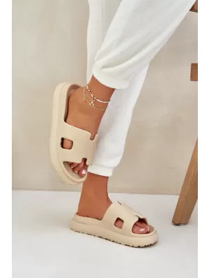 Dámské pantofle BOTO BG198 KHAKI