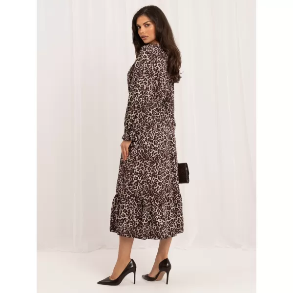  Dámské šaty ITALY MODA MI-SK-1061.86 BLACK AND BEIGE 