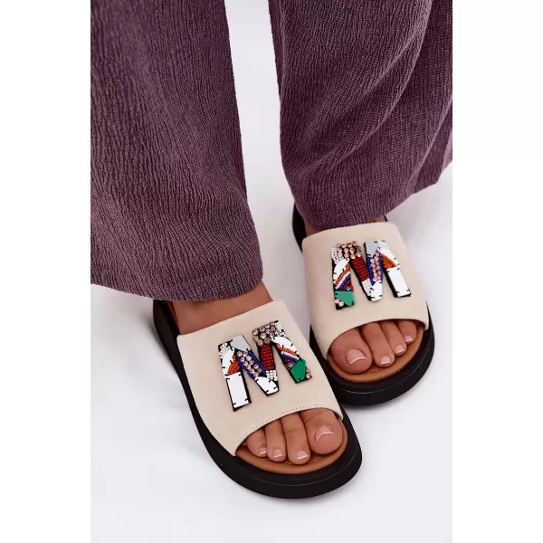  Dámské pantofle VINCEZA 66942 BEIGE 