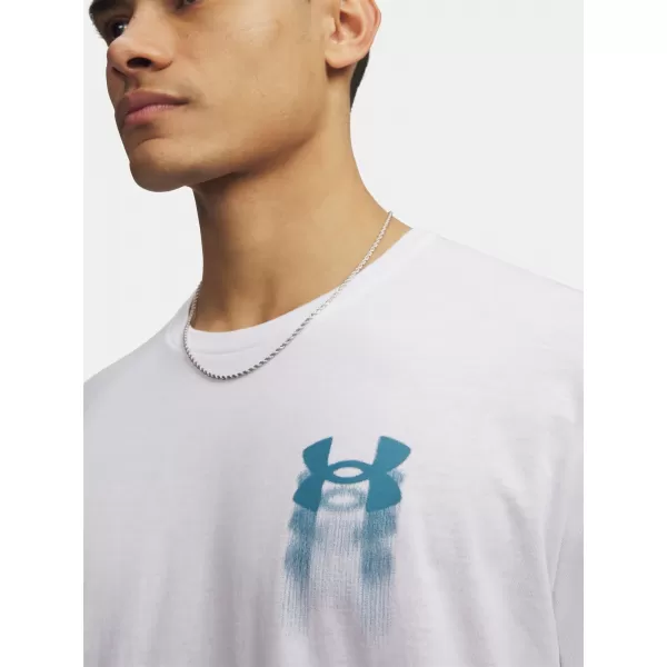  Pánské triko UNDER ARMOUR M BLUR LOGO SS 6009245-100 BÍLÁ 