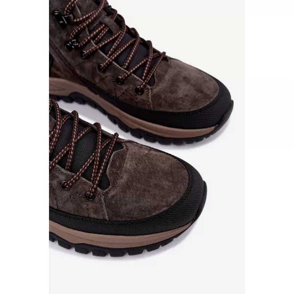  Pánské zimní boty BIG STAR UU174248 DARK BROWN 