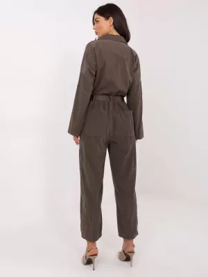 Dámské kalhoty ITALY MODA IT-SP-258009.83 DARK KHAKI