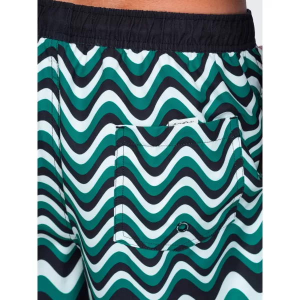  Pánské kraťasy OMBRE OM-SRSS-0221 GREEN AND BLACK 