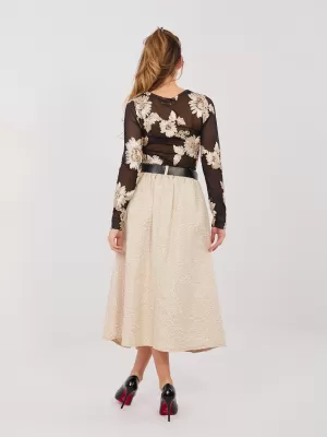 Dámská sukně RUE PARIS IT-SD-18760.69 BEIGE