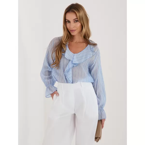  Dámská halenka ITALY MODA IT-BZ-25096.84 LIGHT BLUE 