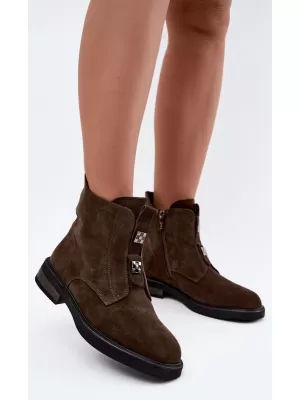 Dámské boty D&A CR62-3334 KHAKI
