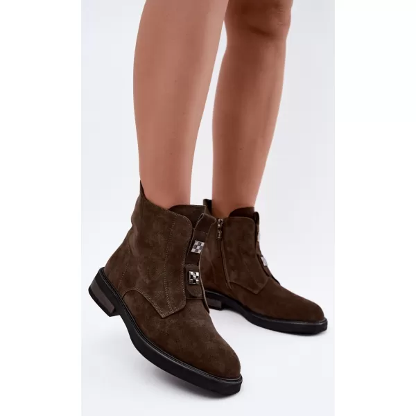  Dámské boty D&A CR62-3334 KHAKI 