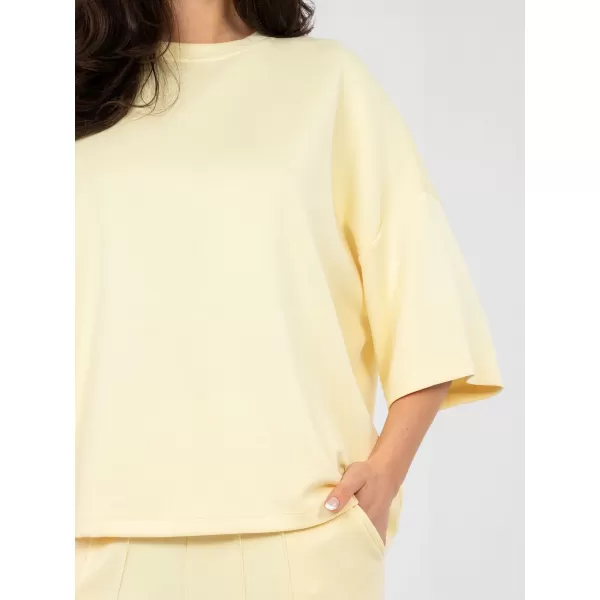  Dámská halenka RUE PARIS RV-BZ-A1188.63 BRIGHT YELLOW 
