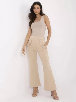 Dámské kalhoty ITALY MODA DHJ-SP-20518.12 LIGHT BEIGE
