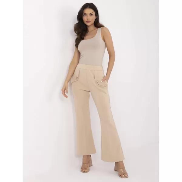  Dámské kalhoty ITALY MODA DHJ-SP-20518.12 LIGHT BEIGE 