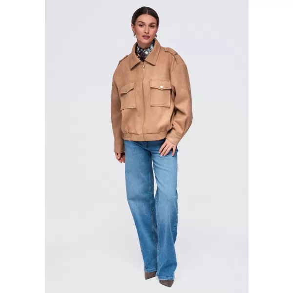  Dámská bunda OMBRE OW-JANP-0147 CAMEL 