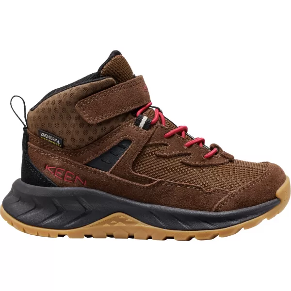  Dětské kotníkové boty KEEN HIGHTRAIL MID WP CHILDREN DARK EARTH/GARNET 