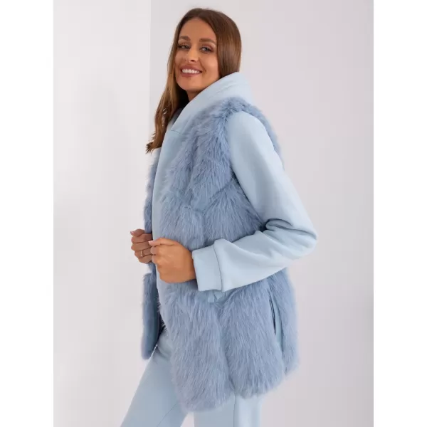  Dámská vesta WOOL FASHION ITALIA AT-KZ-2375.00P LIGHT BLUE 