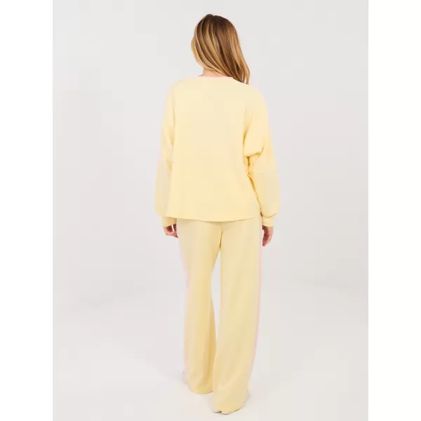  Dámská tepláková souprava RUE PARIS IT-KMPL-22177.21P BRIGHT YELLOW 