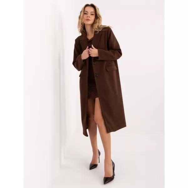  Dámský kabát FACTORY PRICE IT-PL-80320.65 DARK BROWN 