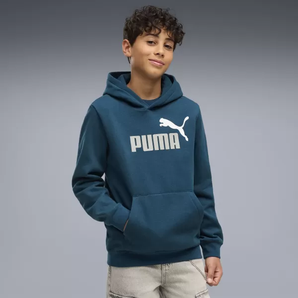 Dětská mikina PUMA ESS 2 COLOR NO. 1 LOGO HOODIE FL B 68582236 MIDNIGHT PETROL 